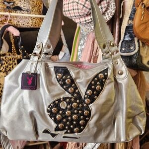 ౨ৎ nwt deadstock silver studded playboy purse ౨ৎ